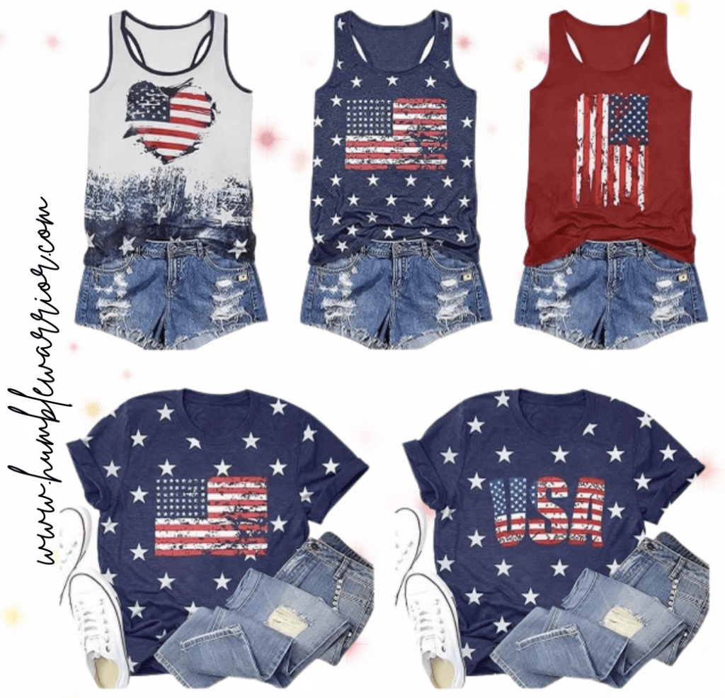 American flag tank tops & tees!